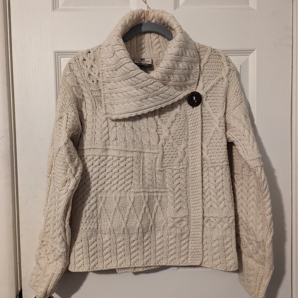 Carrsigdonn Irish Wool Knit Sweater, Women's, Size Small